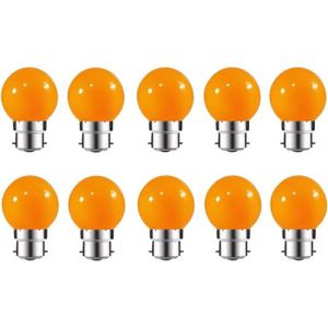 AMPOULE - LED Paquet de 10 ampoules LED couleur B22 2W équivalen