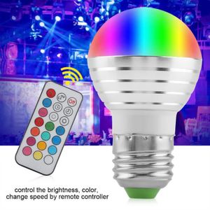 Zerodis Lampe Intelligente Multicolore E14 3 W RGB LED à Changement de  Couleur Ampoule avec Lumière LED Couleur avec Télécommande : :  Luminaires et Éclairage