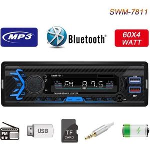 AUTORADIO AUTORADIO Autoradio Bluetooth 7811 4x60W Radio de Voiture stéréo vidéo FM Radio Lecteur MP3 avec Télécommande Supporte USB-SD-TF-AUX