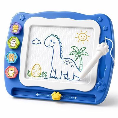 Reladays Tableau Double Face Magnétique Enfant – Noir Et Blanc – Hauteur Réglable 65-77 Cm – Chevaux En Bois Marron