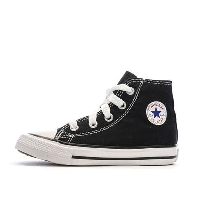 Basket Converse Haute CONVERSE Mixte Textile Noir Bebe Lacets Noir Cdiscount Chaussures