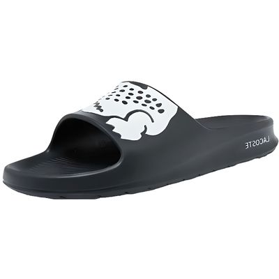 Claquette lacoste homme noir discount