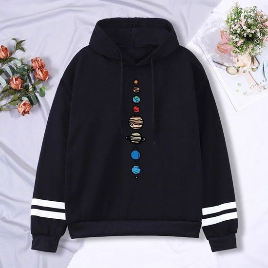 Sweat à Capuche Fille - Imprimé Capybara - Poche Kangourou - Manches Longues - Polyester Doux - Tenue Hiver Décontractée