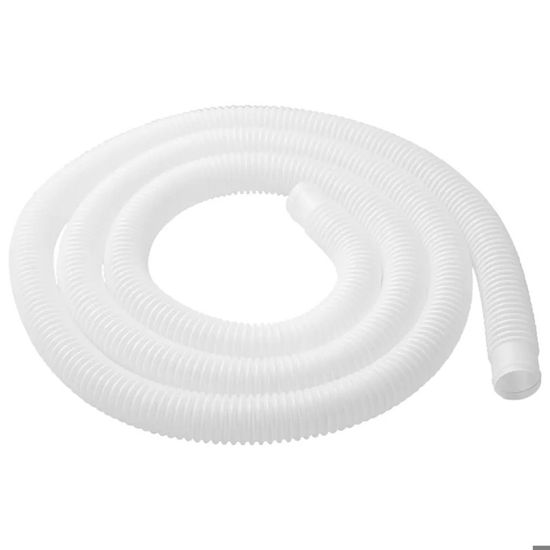 Tuyau De Remplacement Pour Pompe De Piscine Hors-sol - 1.5m, Diamètre 38mm, Blanc, Avec écrous (Lot De 1 Ou 2)