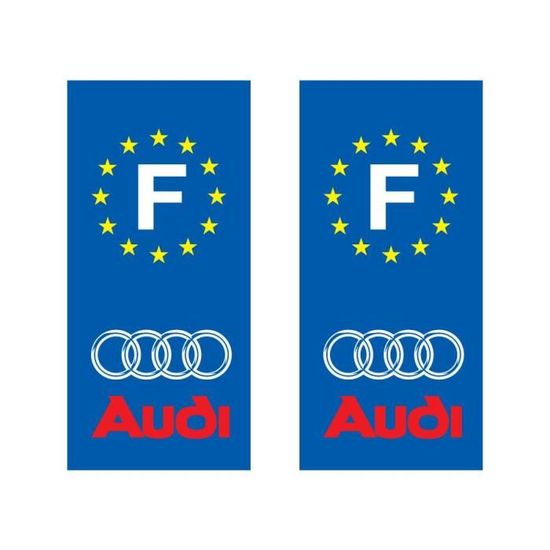 Sticker pour plaque d'immatriculation - Audi