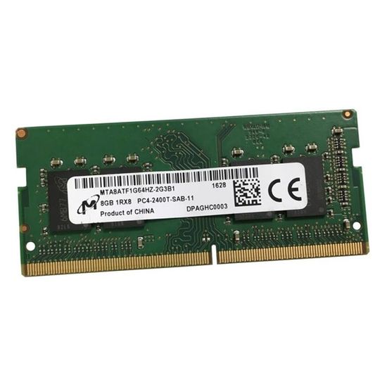 Barrette Mémoire Serveur 8 Go DDR4 2400 ECC UDIMM - Réf. MTA18ASF1G72AZ-2G3B1 - A-Tech