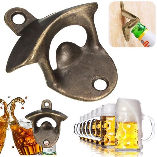 Décapsuleur Alsacienne Bronze patiné Longueur : 95mm Largeur : 40mm