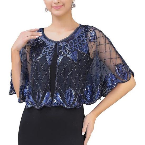 Boléro En Mousseline Femme - Châle Élégant Pour Mariage, Soirée Ou Plage - 100% Mousseline