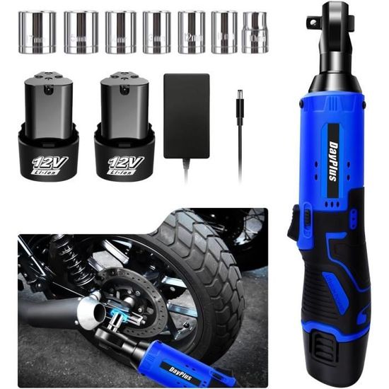 Clé à cliquet M12 IR-201B 1/4 - MILWAUKEE - avec batterie 12V 2.0Ah - chargeur - sac de transport - 4933441725 : , vente en ligne CNA80003