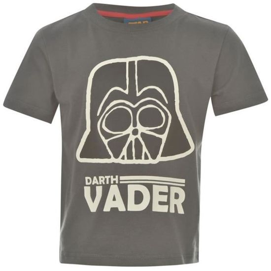 Tee Shirt Enfant Star Wars Dark Vador Gris Cdiscount Pr t Porter