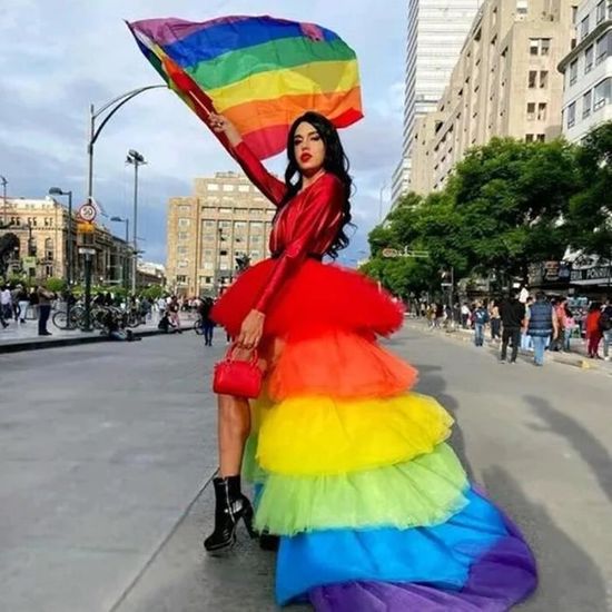 Jupe arc en ciel femme best sale