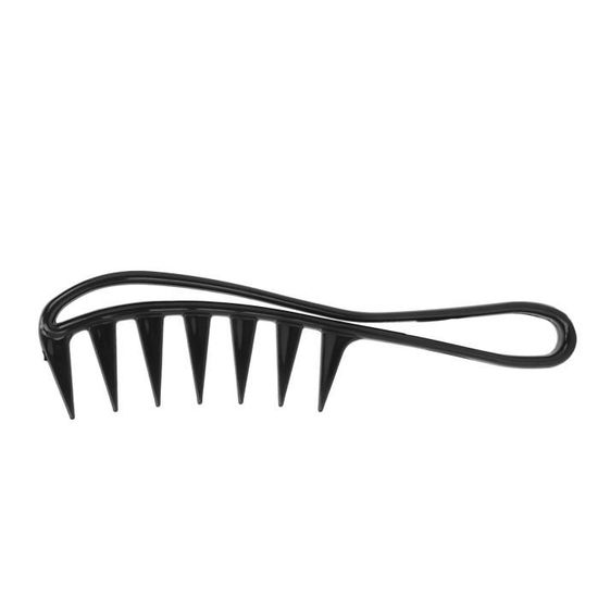 Serre-tête Uni Noir Largeur 2,5 Cm | Avec Peigne à Dents En Plastique | Taille Unique (tour De Tête 55-58 Cm) | Pour Sport, Maquillage, Quotidien