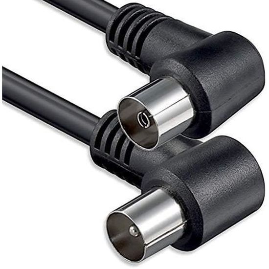 Adaptateur SAT SEBSON - Conversion F Vers Coaxial Pour TV Satellite