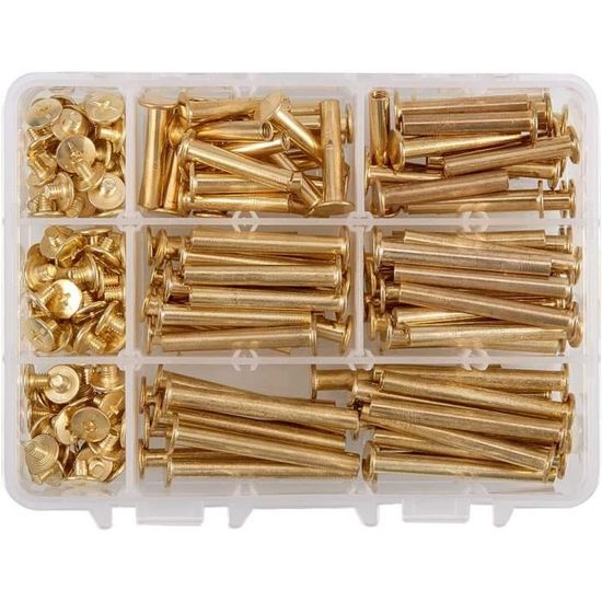 Lot De 50 écrous Carrés Laitonné M5x8x3mm - Vis Et écrous Pour Bricolage, Neuf, Marque Uxcell