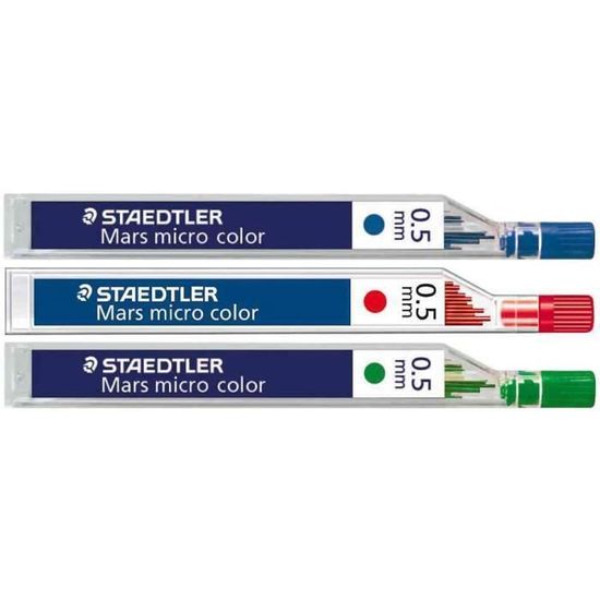 Mines Fines Staedtler Color 0.5 Mm Jaune - Boîte De 12 Mines