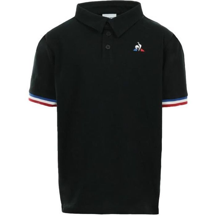 LE COQ SPORTIF Polo TRI SS N°1 - Garçon - Noir