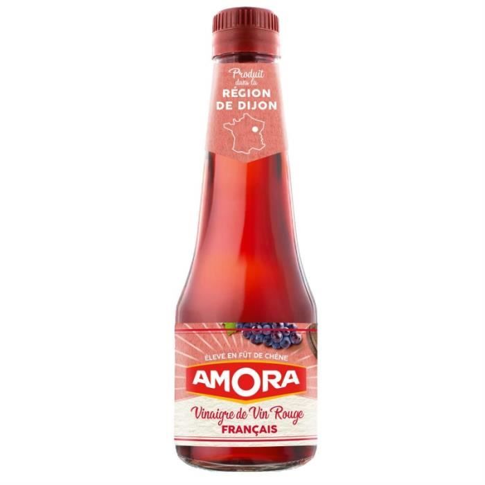AMORA - Vinaigre Français Vin Rouge 250Ml - Lot De 4