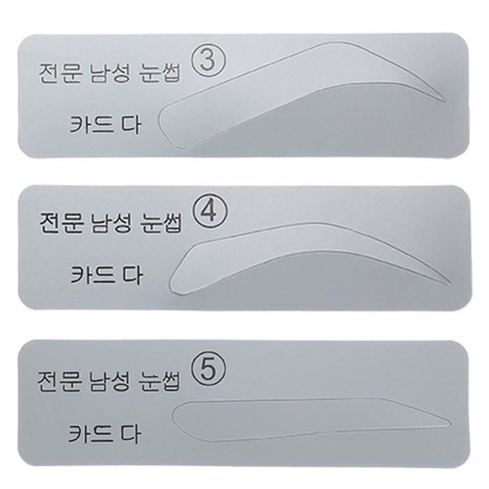 ARAMOX outil de modelage de sourcils 5pcs modèles de sourcils en plastique Shaper modèles de maquillage bricolage pochoirs de