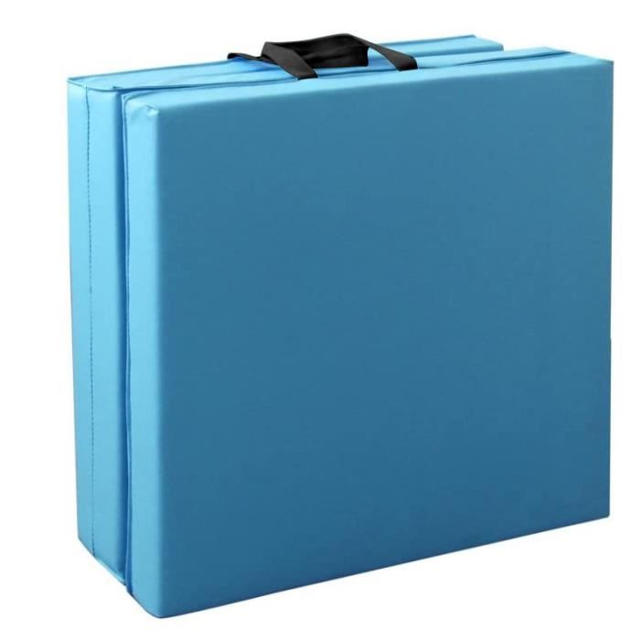 FAN 180cm Tapis de Gymnastique Tapis de Sol Pliable Tapis de Yoga Portable avec Poignées de Transport 3 panneaux