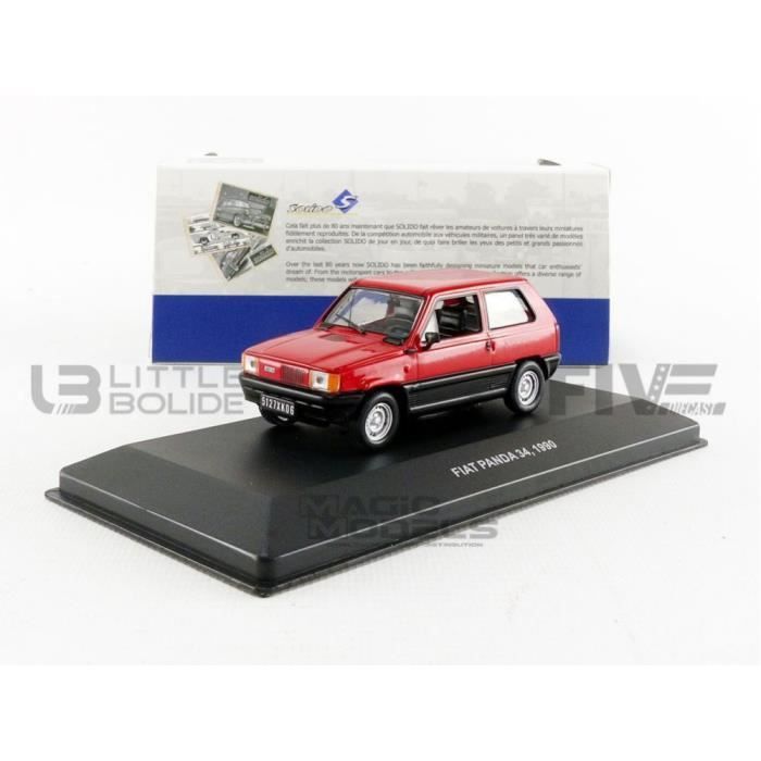 Voiture Miniature de Collection - SOLIDO 1/43 - FIAT Panda - 1990 - Red - 4303100