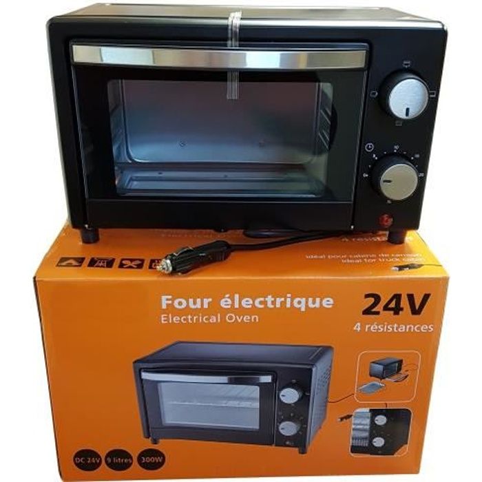 Four 9 Litres Prise Allume Cigare 24V 300W 4 Résistances