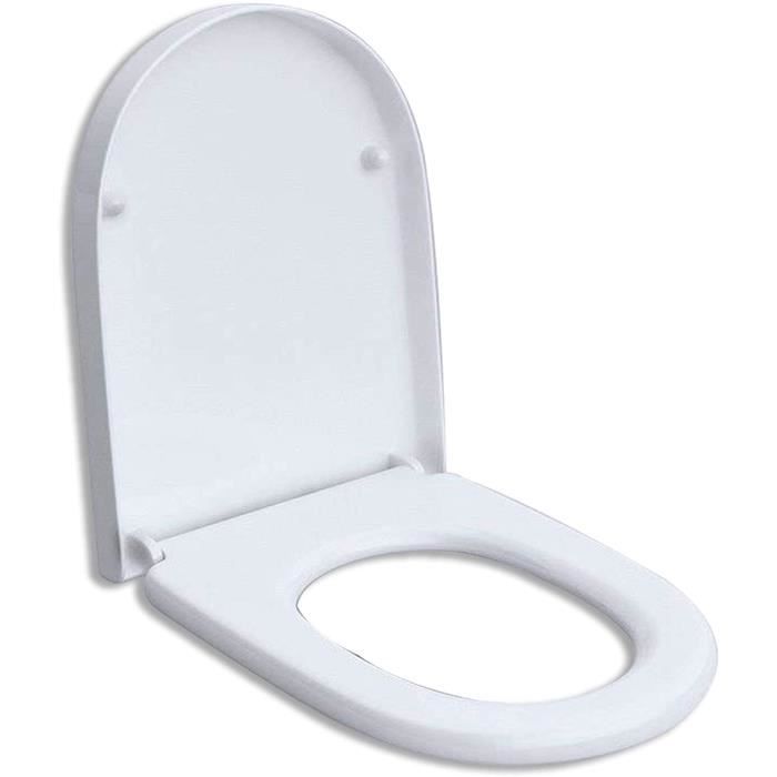 Lunette de WC toilette abattant silencieux/amortisseur pour WC suspendu 376 WCD376