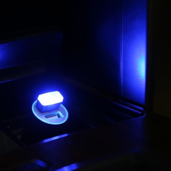 Blue Light -Lumière d'ambiance d'intérieur de voiture Mini USB LED, pour Audi A4 B8 B6 B5 B7 B9 A3 8P 8V 8L Q5 Q7 A5 A6 C6 C5