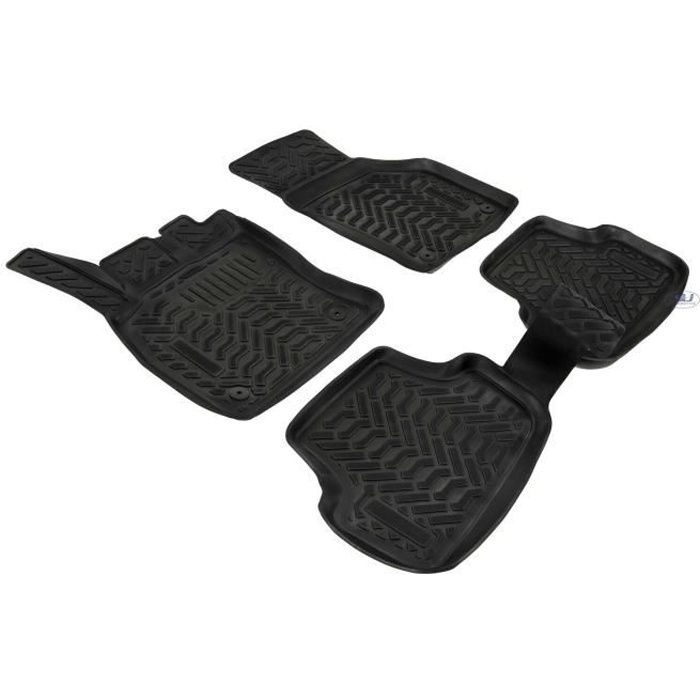 - 3D EXCLUSIVE TAPIS DE SOL EN CAOUTCHOUC COMPATIBLE AVEC GOLF 7 VII 2012 - 2019 NOIR 4pcs