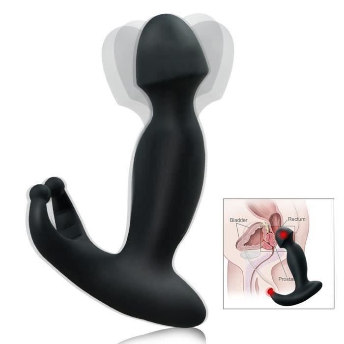 YA@Silicone étanche point G Stimulez la prostate Massager Anal Sex Toys Vibro B