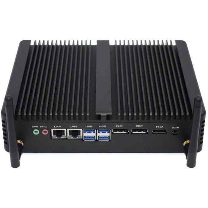 Mini PC Mini Ordinateur de Bureau Fanless Intel Kaby Lake R Core I7 8550U Mini-Ordinateur sans Ventilateur 4K HTPC Mini 311216