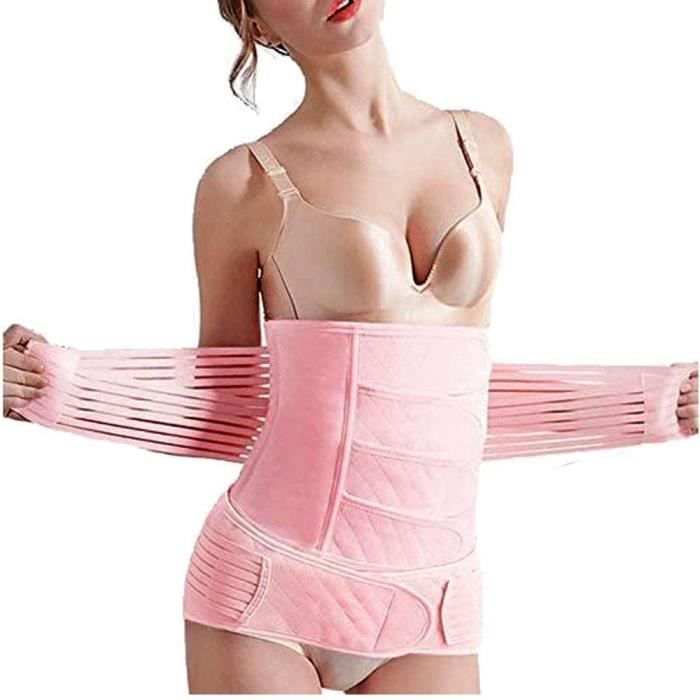 WDMDLZFD Ceinture de ventre, 3 en 1, confortable en coton, corset de recuperation post-natal pour une recuperation rapide de la ,180