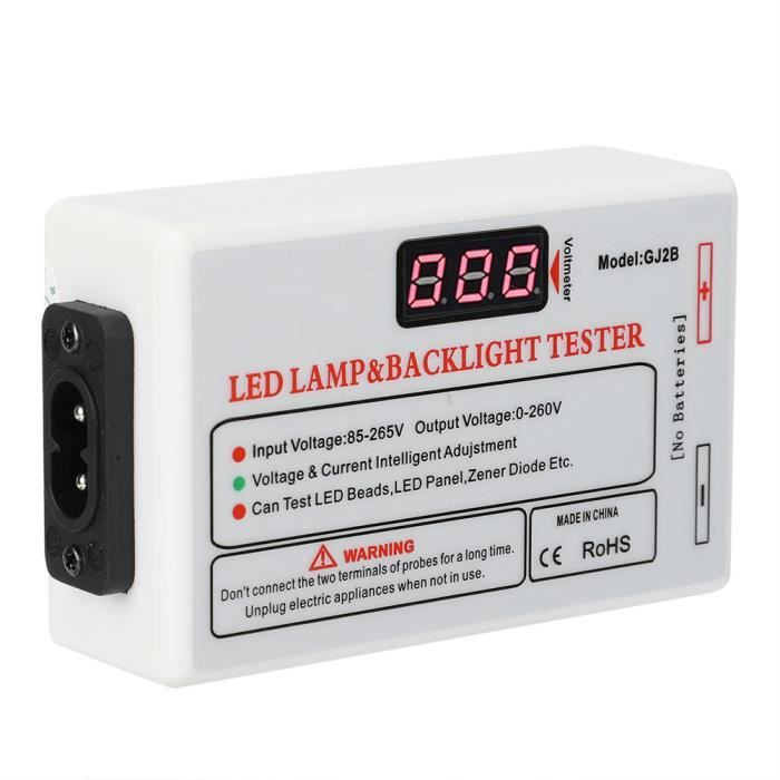 Ashata Testeur LED TV 0-260V testeur de LED multifonctionnel testeur de rétroéclairage TV outil de test de maintenance 220V prise