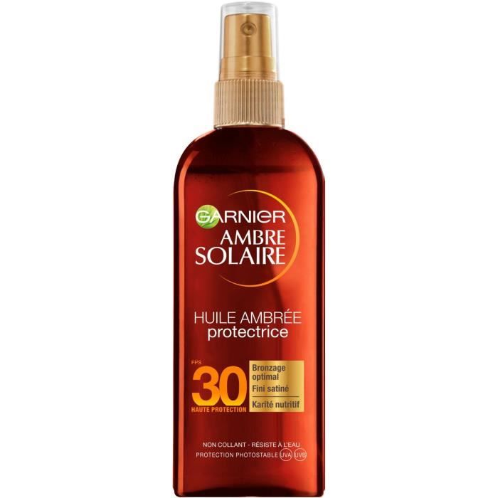 GARNIER Ambre Solaire Spray Huile Protectrice - FPS 30 - 150 ml