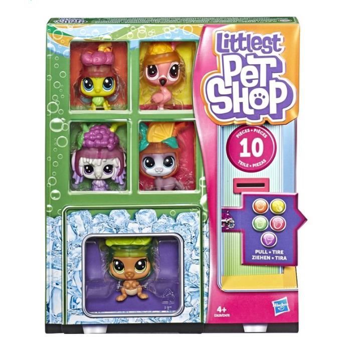 Hasbro Littlest PetShop Cooler The Cooler Crew 5 Figurines Distributeur des boissons jouet jeux +4 ans Neuf