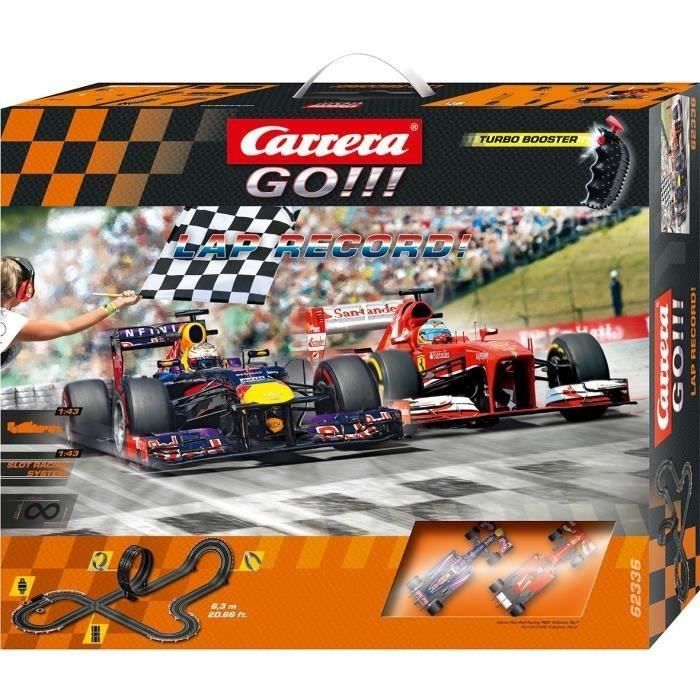 CARRERA GO ! Circuit électrique 2 Voitures Formule 1 Lap Record 1/43 eme 6.30m environ
