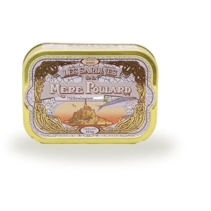 Biscuiterie la Mère Poulard Sardines Millésimées A L'Huile D'Olive (Blanc) 115g