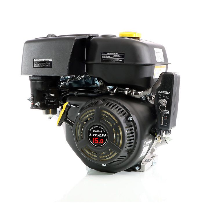 LIFAN 190 Moteur essence 10.5kW (15CV) 25mm 420ccm avec démarreur électrique - 92435