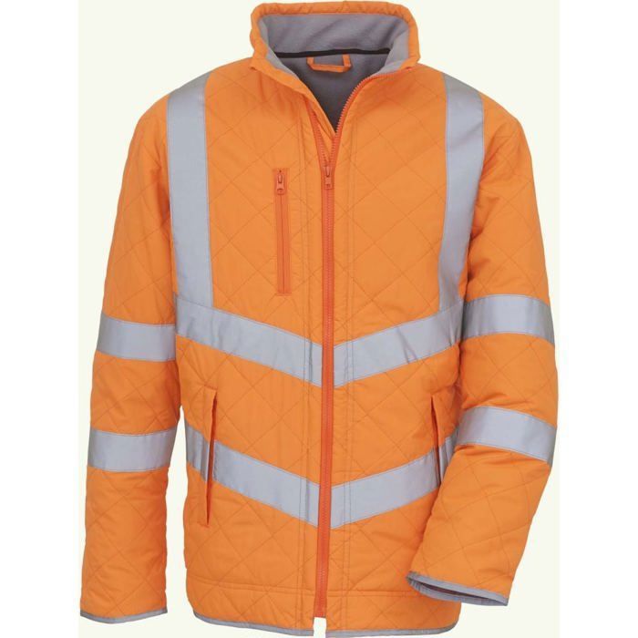 Veste de travail haute visibilité déperlante hiver Yoko Kensington - Orange - XS