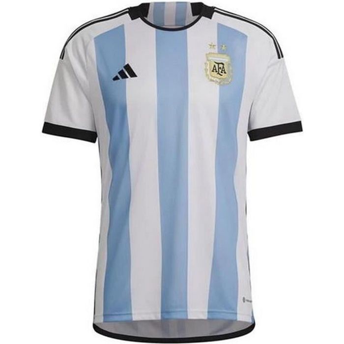 Nouveau Maillot Officiel Adidas Homme Equipe de Football Argentine Coupe du Monde 2022