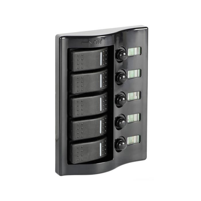 Tableau électrique Carling graphite - 5 inters