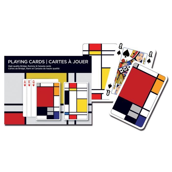 Jeux de cartes : Carrés 2 x 55 cartes