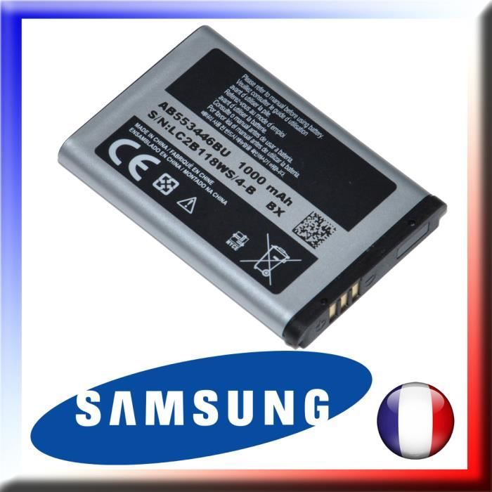 Batterie Originale AB553446BU pour SAMSUNG GT-E1150 - 3,7v / Li-ion / 1000 mAh