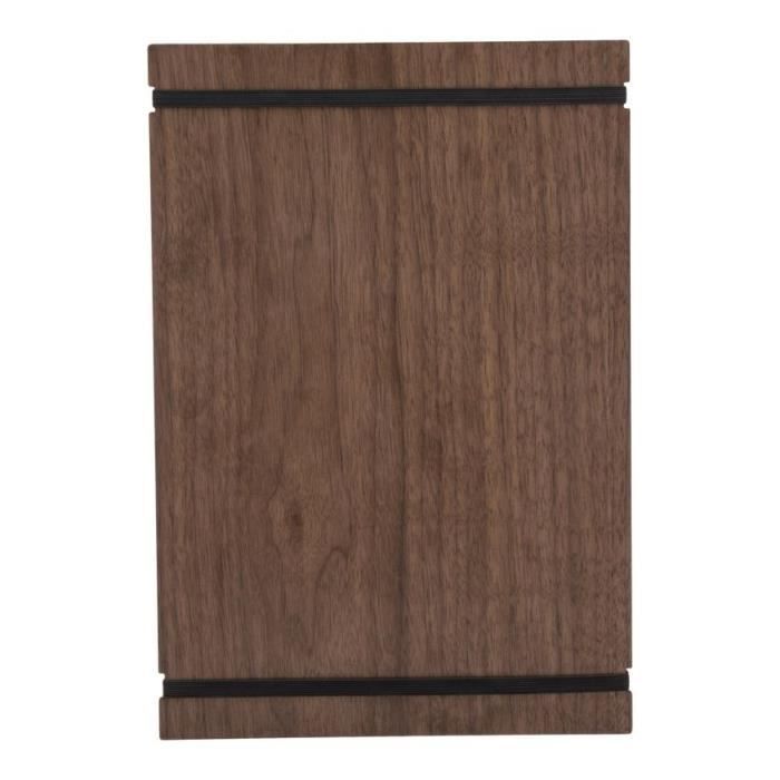 Porte-menu tablette A4 en noyer Portrait ou Paysage Bois