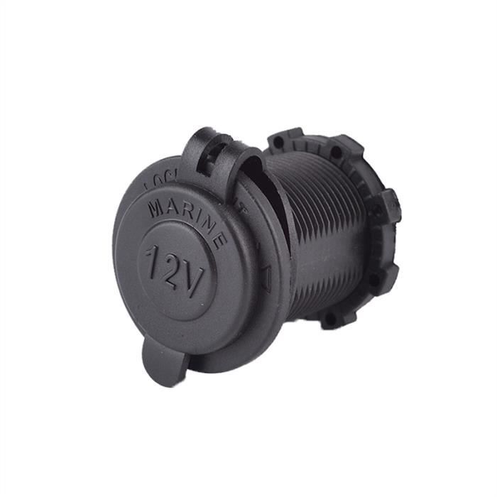 12V-24V Prise d'Allume-Cigare étanche Auto Moto(Noir)