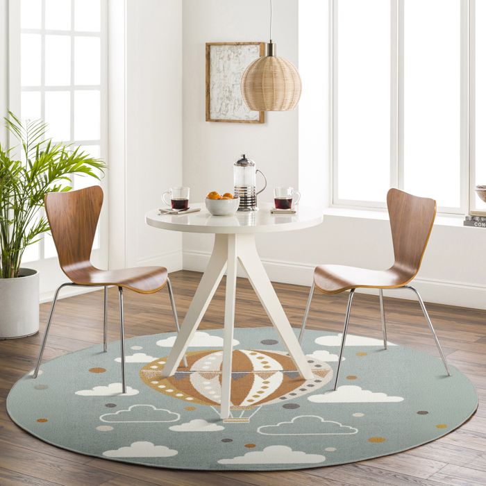 carpet city Shaggy Tapis de salon, à poils longs, motif uni, turquoise