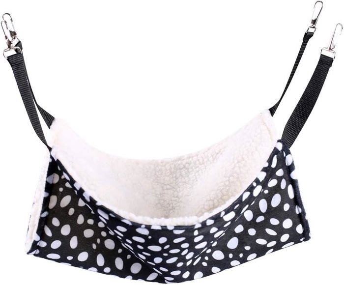 Meilleurs prix pour Hamac pour chat, furet, rat, lapin, petit chien ou tout autre petit animal de compagnie, cage pour chaton (M : 35 x 35 cm, noir et