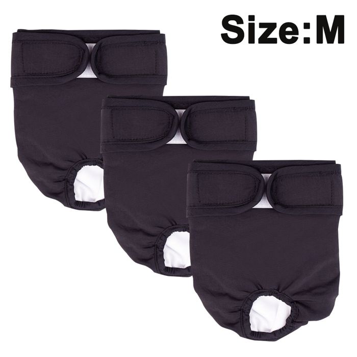 Meilleurs prix pour Paquet de 3 couches lavables réutilisables pour chien, pantalon physiologique absorbant, prévention du harcèlement.