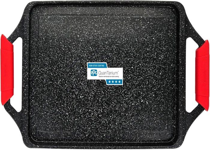 Hendi Grillplaat inductie 39x26 cm gietaluminium Titanium Professional