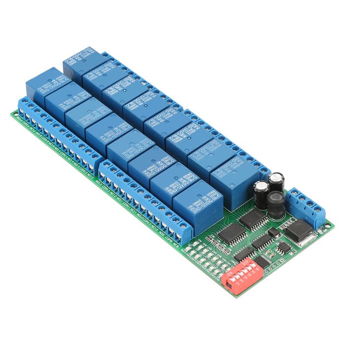 Module Relais 4 Canaux 12V 16A Sur Rail DIN - Compatible NPN/PNP Avec LED Pour Contrôle Automatique