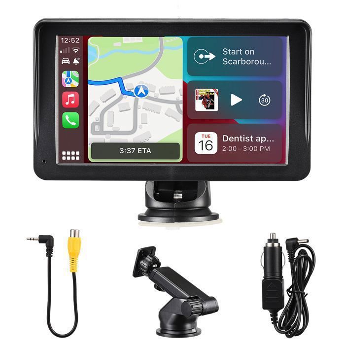 GPS Voiture 5 Pouces écran Tactile - Carte Europe - FM, MP3, Lecteur Vidéo - Facile à Installer